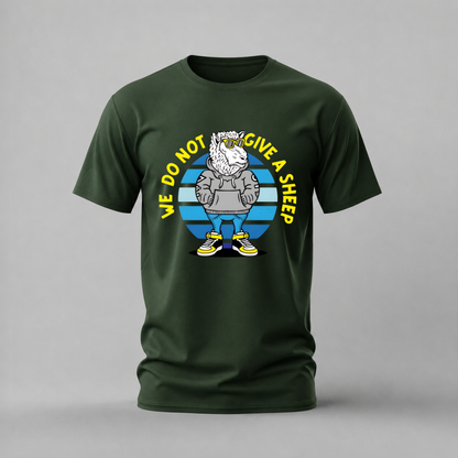 WE DO NOT GIVE A SHEEP Graphic T-Shirt