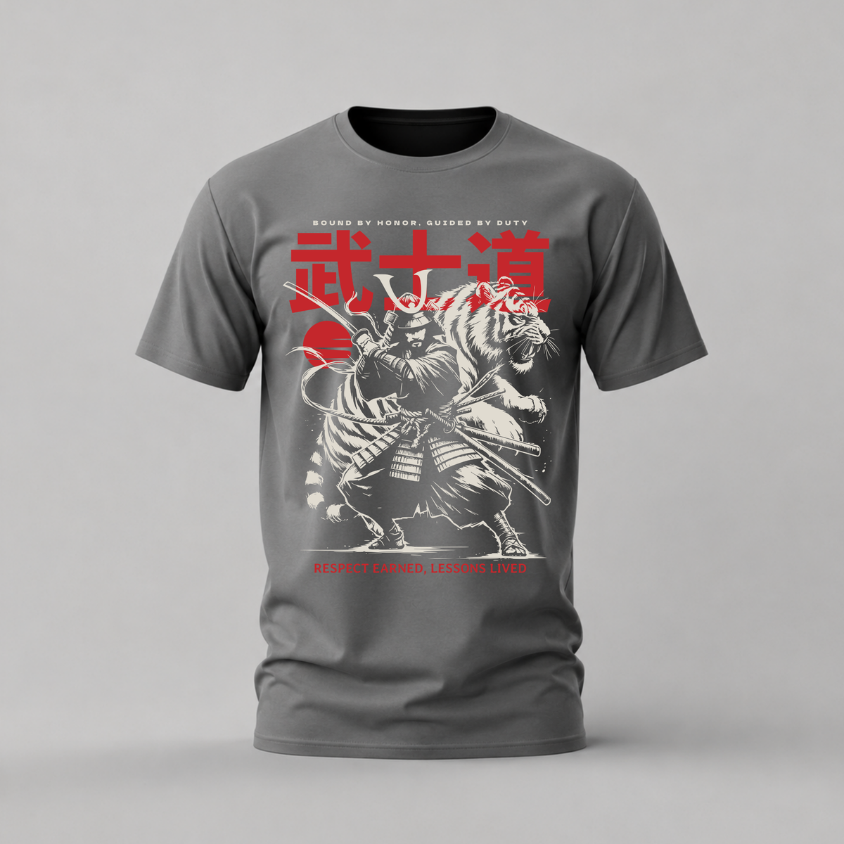 BUSHIDO SAMURAI TIGER Graphic T-Shirt