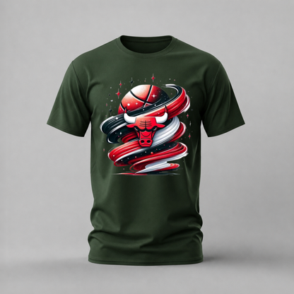 CHICAGO BULLS Swirl Graphic T-Shirt