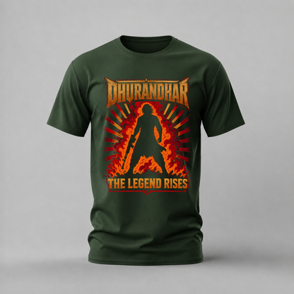 DHURANDHAR The Legend Rises Graphic T-Shirt