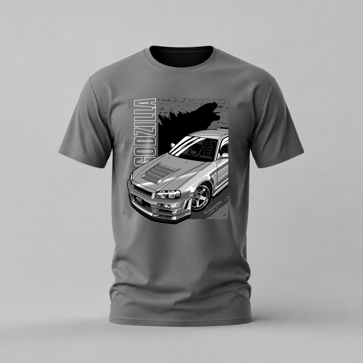 GODZILLA SHADOW GT-R Graphic T-Shirt
