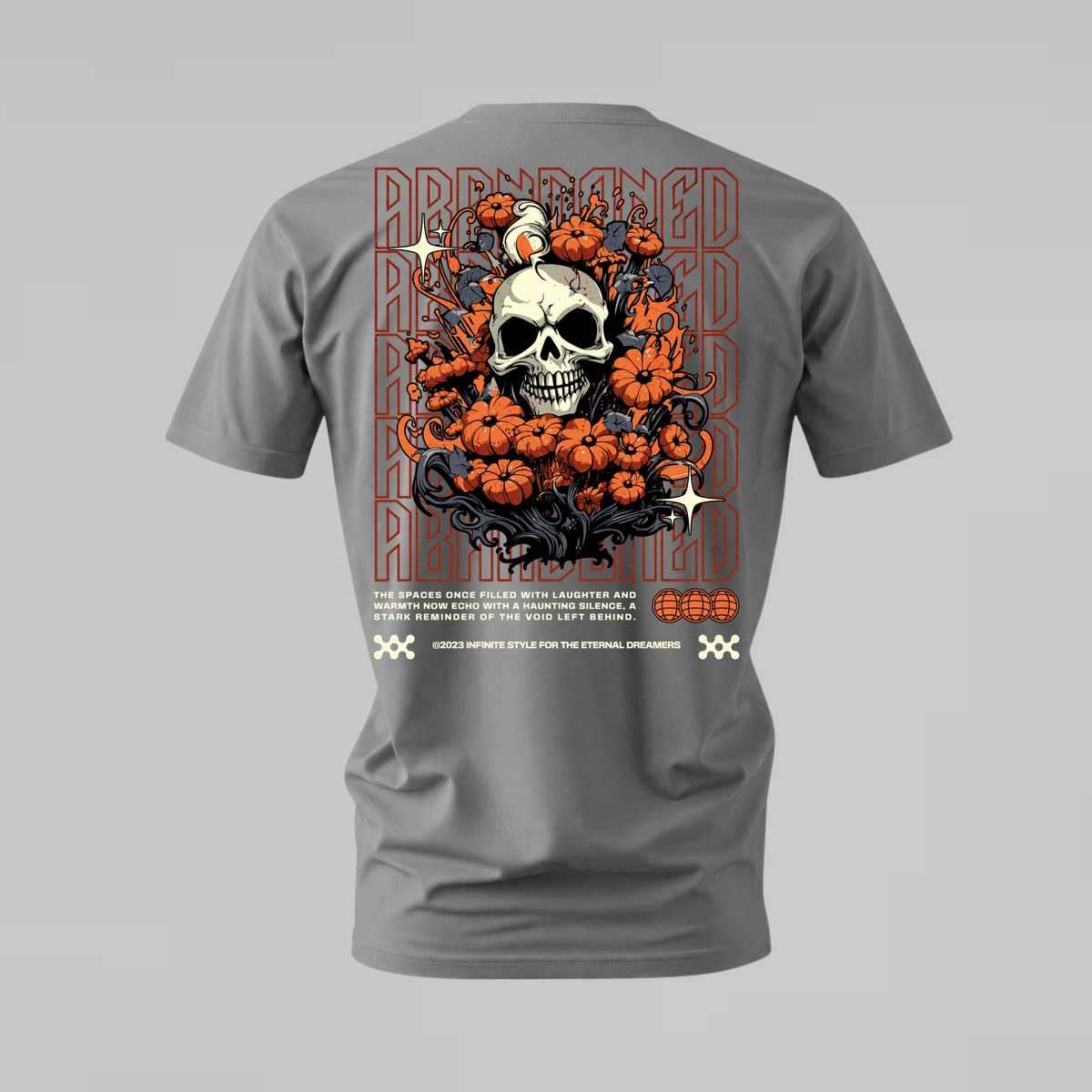 ABANDONED SKULL Graphic T-Shirt