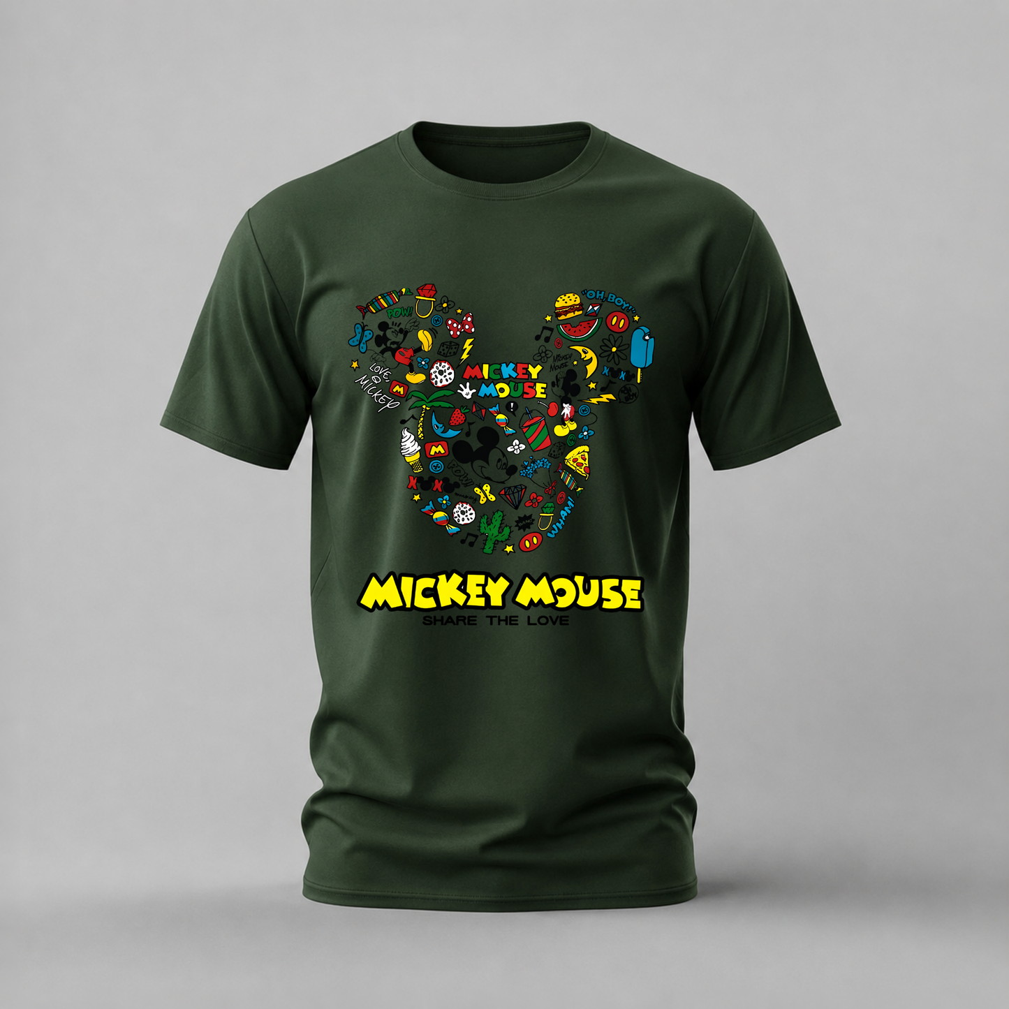 MICKEY MOUSE Doodle Graphic T-Shirt