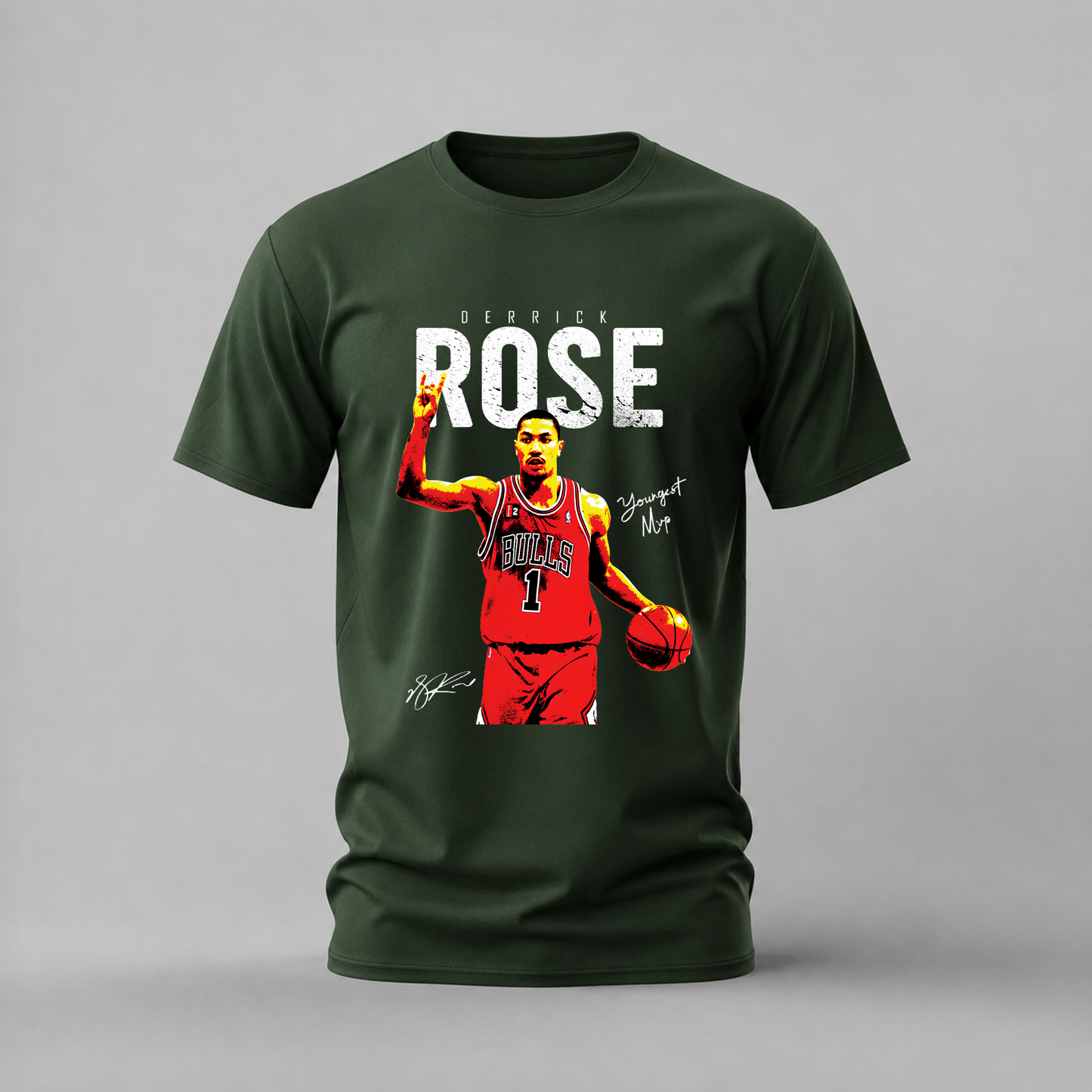 DERRICK ROSE Youngest MVP Graphic T-Shirt