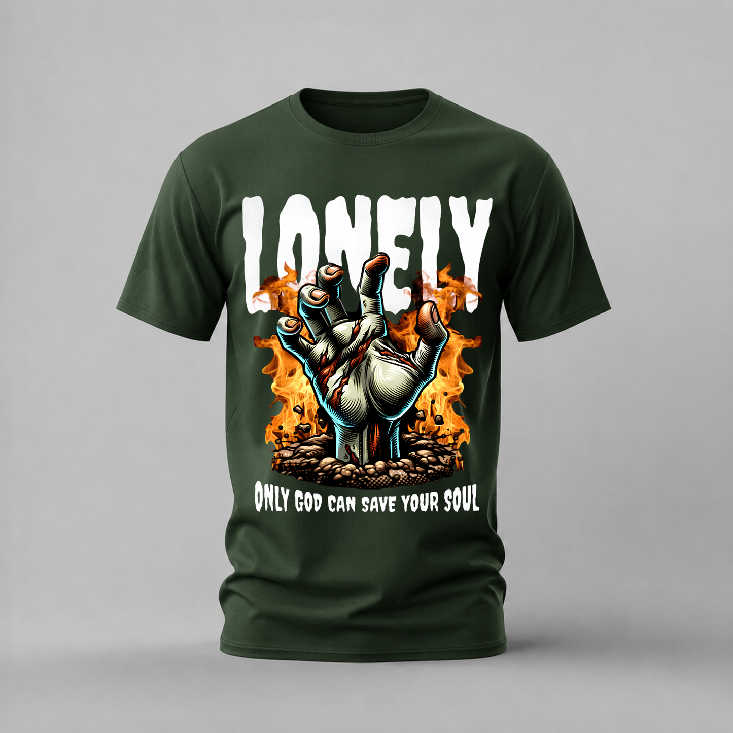 LONELY Zombie Hand Graphic T-Shirt