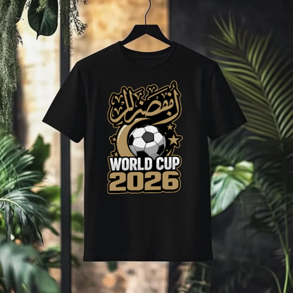 WORLD CUP 2026 Arabic Calligraphy Graphic T-Shirt