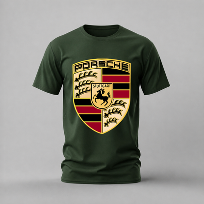 PORSCHE Crest Logo Graphic T-Shirt