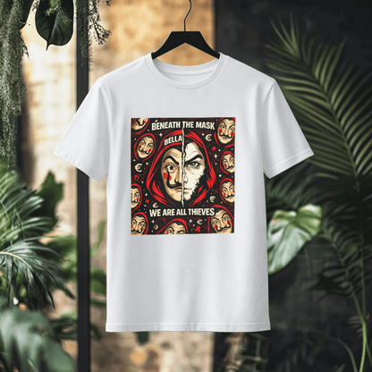BENEATH THE MASK La Casa de Papel Graphic T-Shirt 2