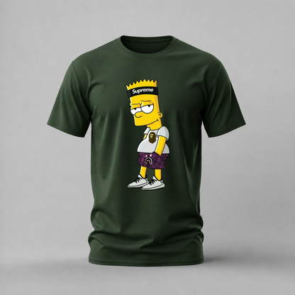 BART SUPREME BAPE Graphic T-Shirt