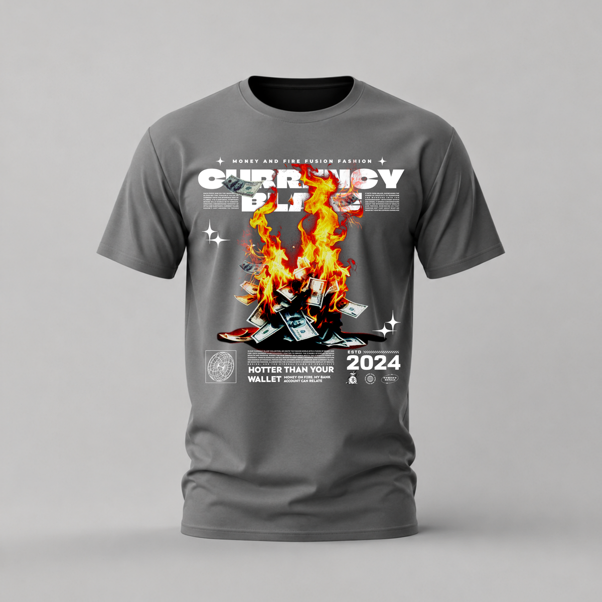 CURRENCY BLAZE Graphic T-Shirt