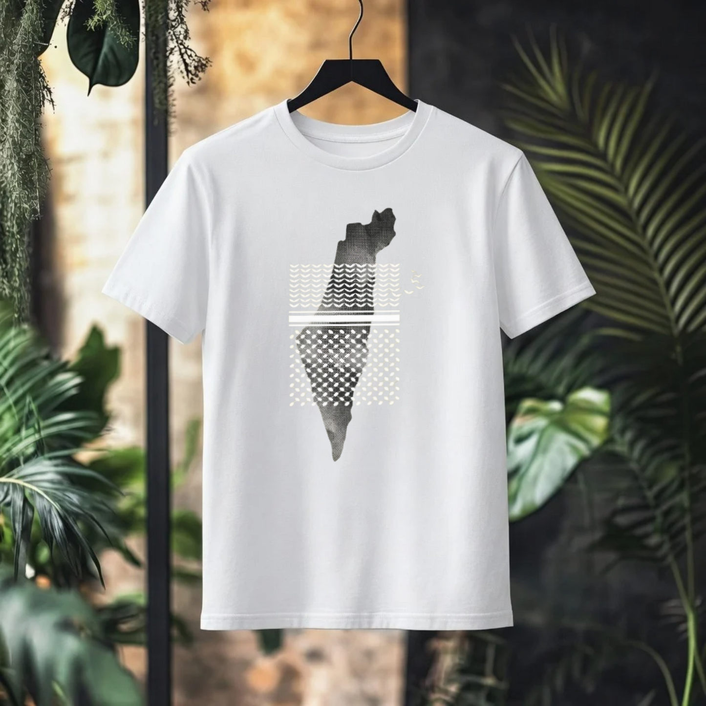 PALESTINE MAP Symbolic Graphic T-Shirt