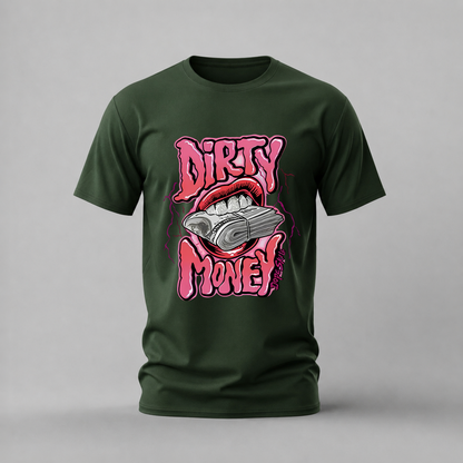 DIRTY MONEY Lips Graphic T-Shirt