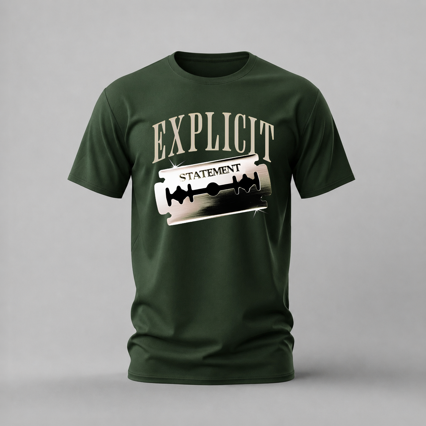 EXPLICIT STATEMENT Razor Graphic T-Shirt