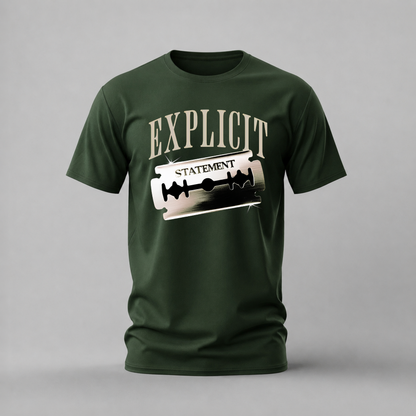EXPLICIT STATEMENT Razor Graphic T-Shirt