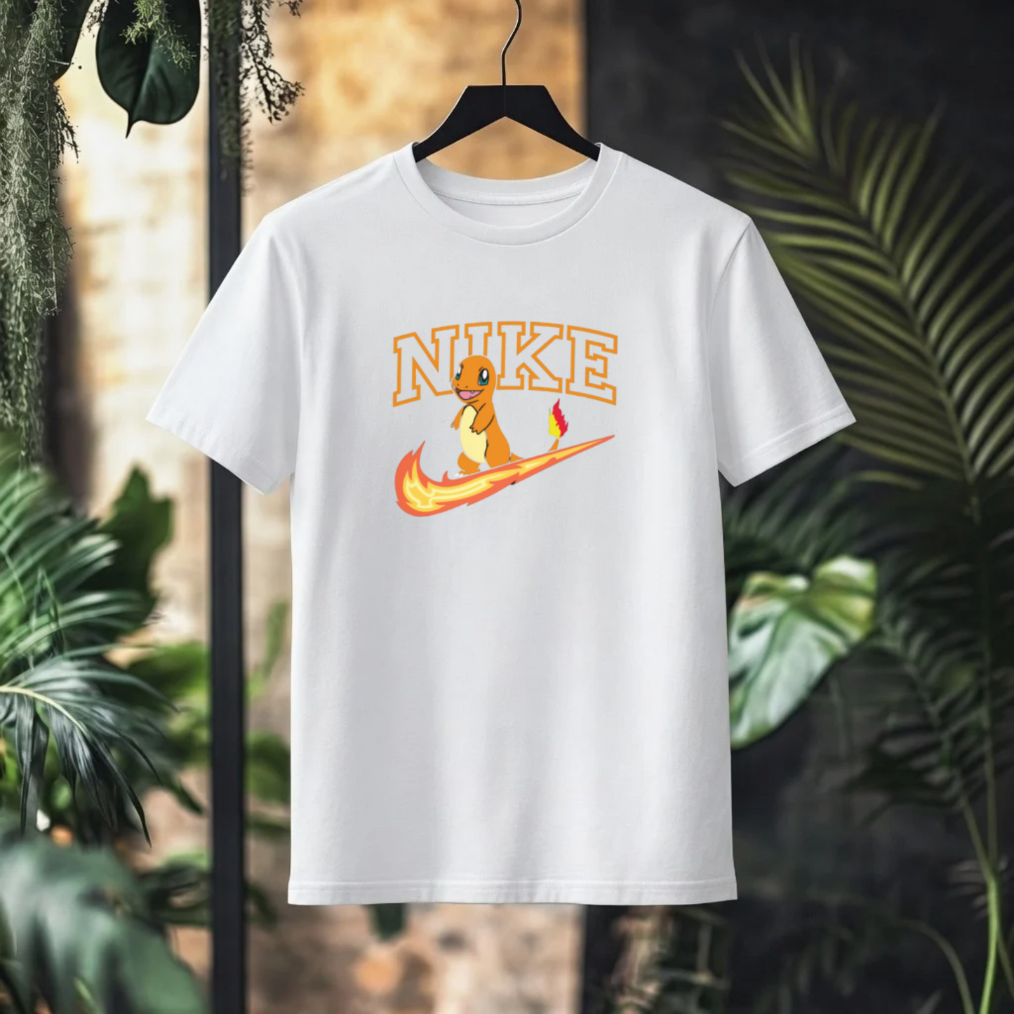 CHARMANDER Nike Parody Graphic T-Shirt