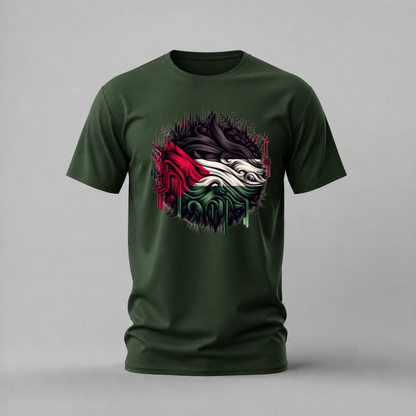 PALESTINE Abstract Flag Graphic T-Shirt