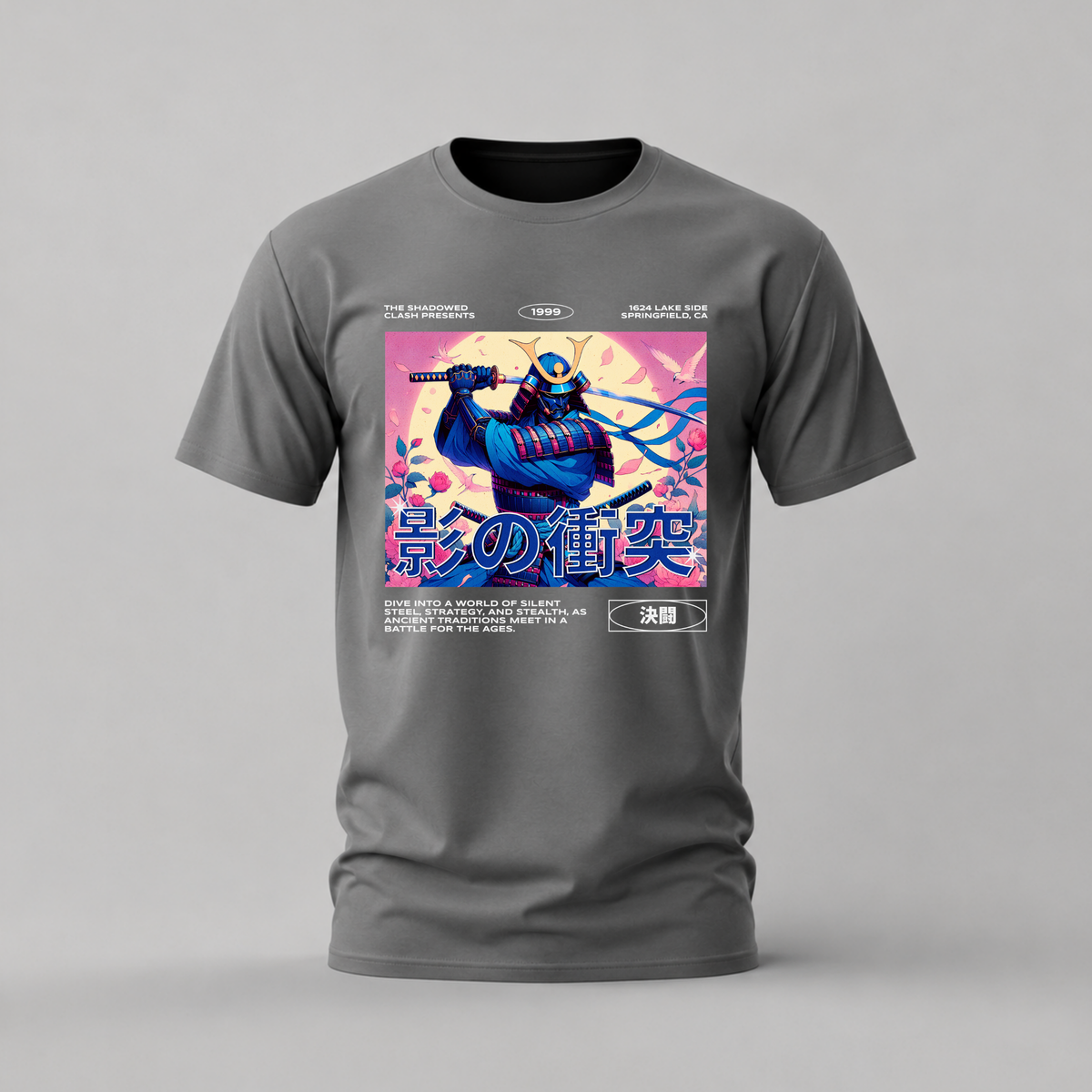 SHADOWED CLASH Graphic T-Shirt