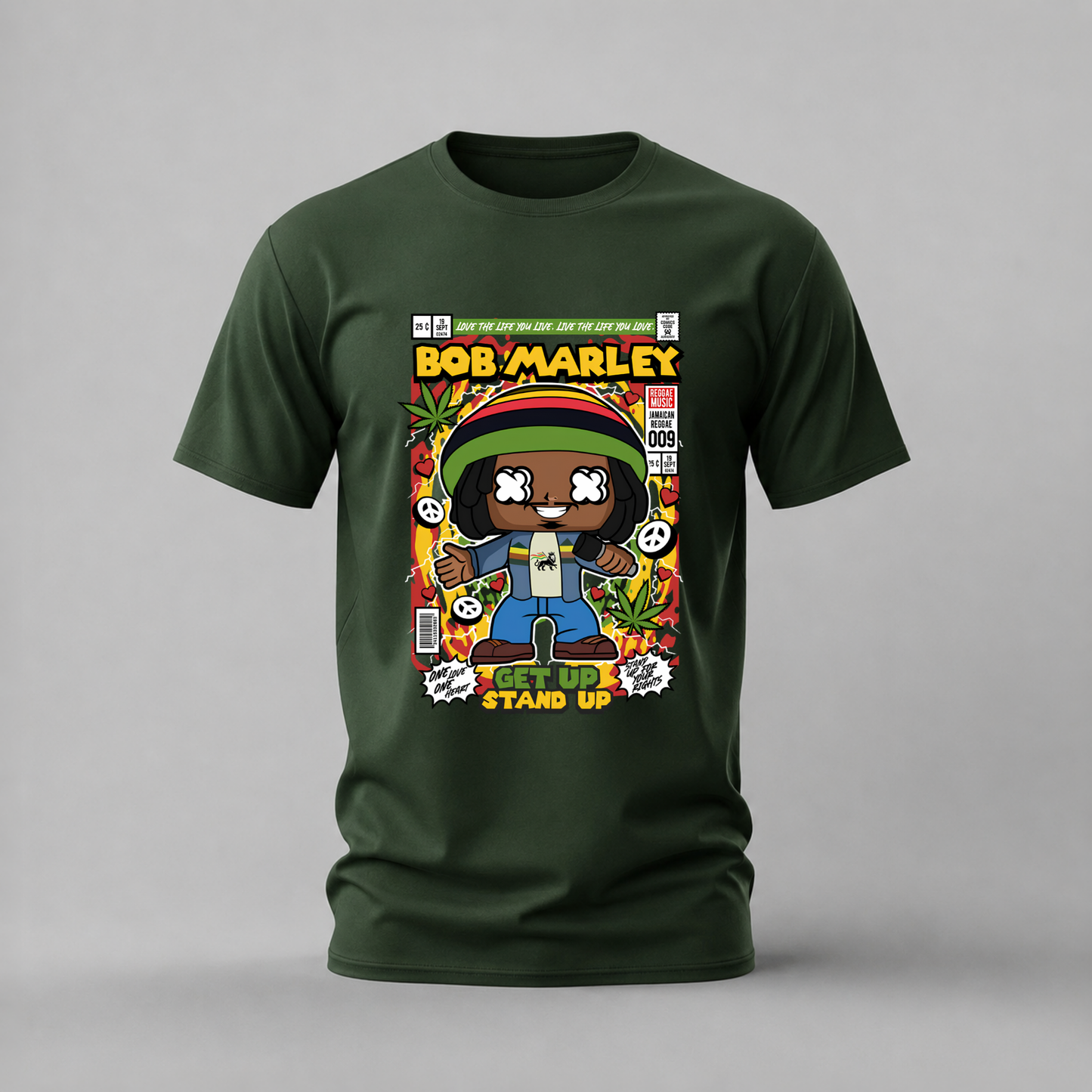 BOB MARLEY Get Up Stand Up Graphic T-Shirt
