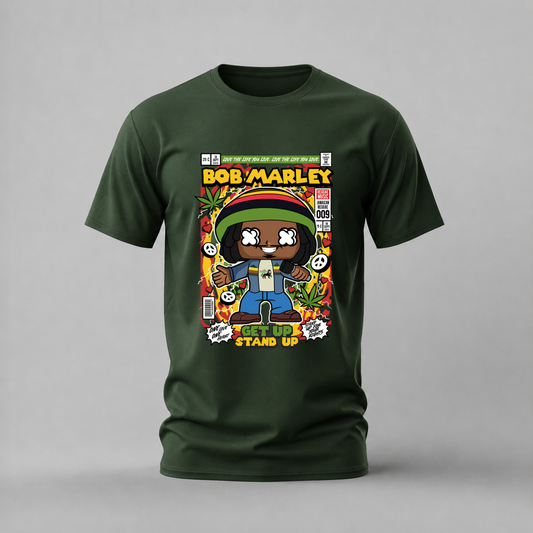 BOB MARLEY Get Up Stand Up Graphic T-Shirt