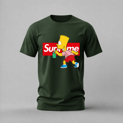 BART SIMPSON Supreme Spray Graphic T-Shirt
