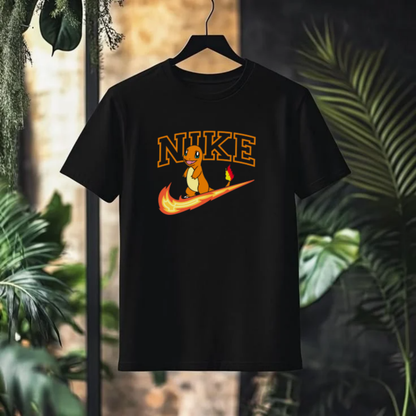 CHARMANDER Nike Parody Graphic T-Shirt