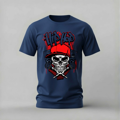 HIP HOP Skull Graphic T-Shirt