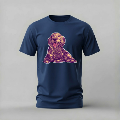 HAPPY GOLDEN RETRIEVER Graphic T-Shirt