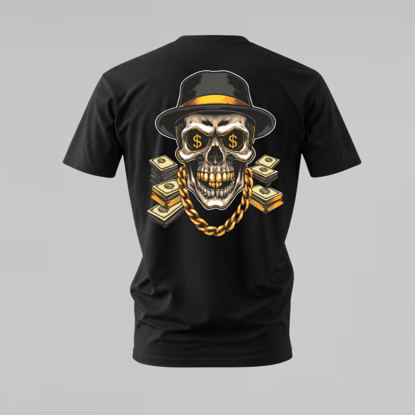 MONEY SKULL Graphic T-Shirt