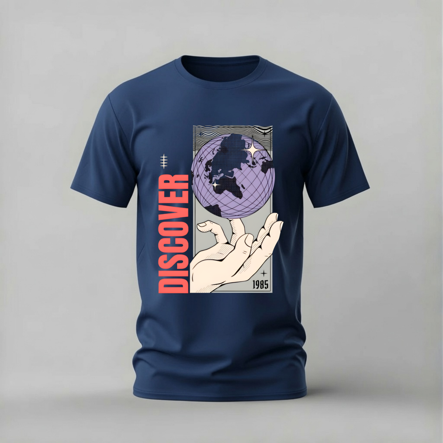 DISCOVER Globe Graphic T-Shirt