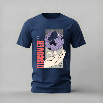 DISCOVER Globe Graphic T-Shirt