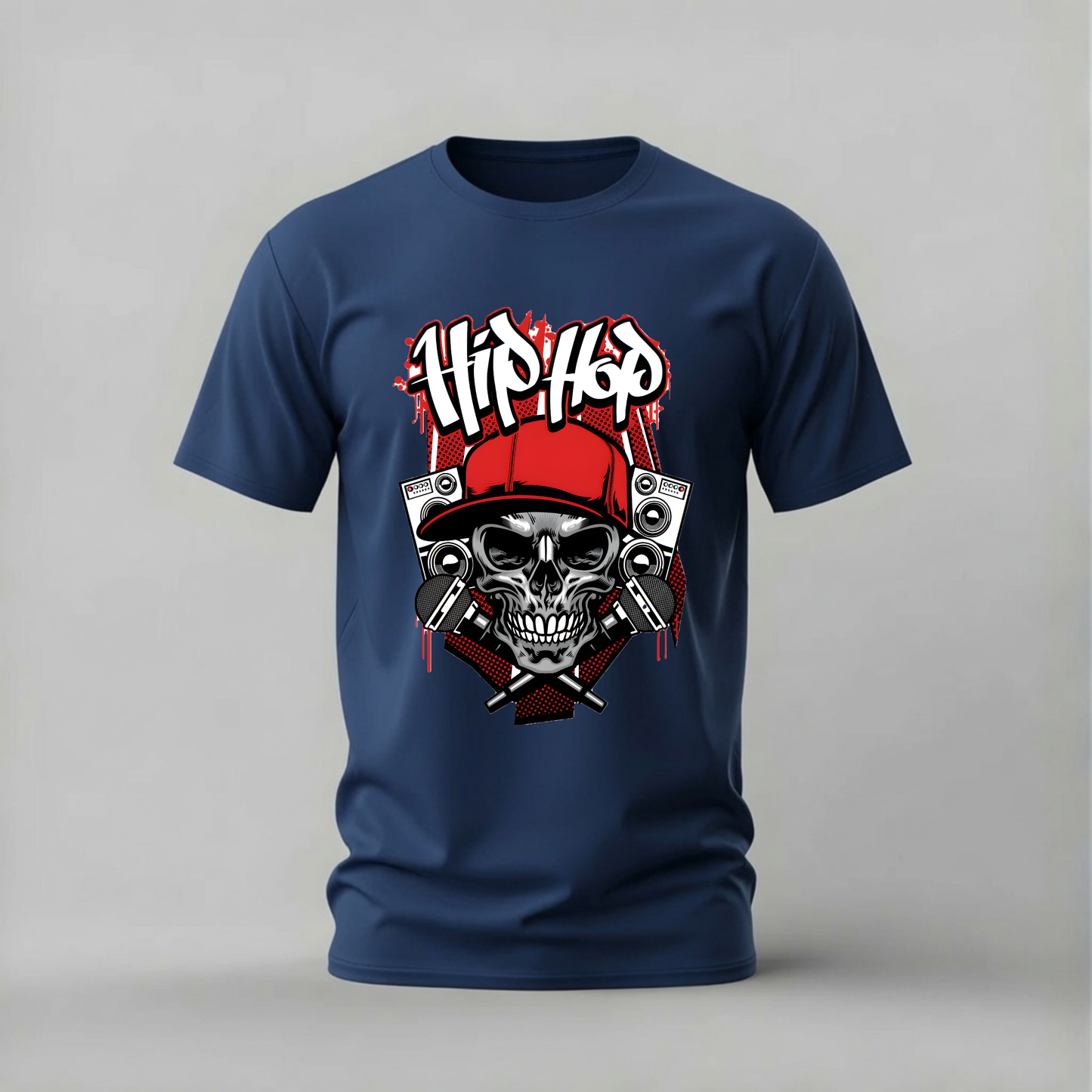 HIP HOP Skull Graphic T-Shirt