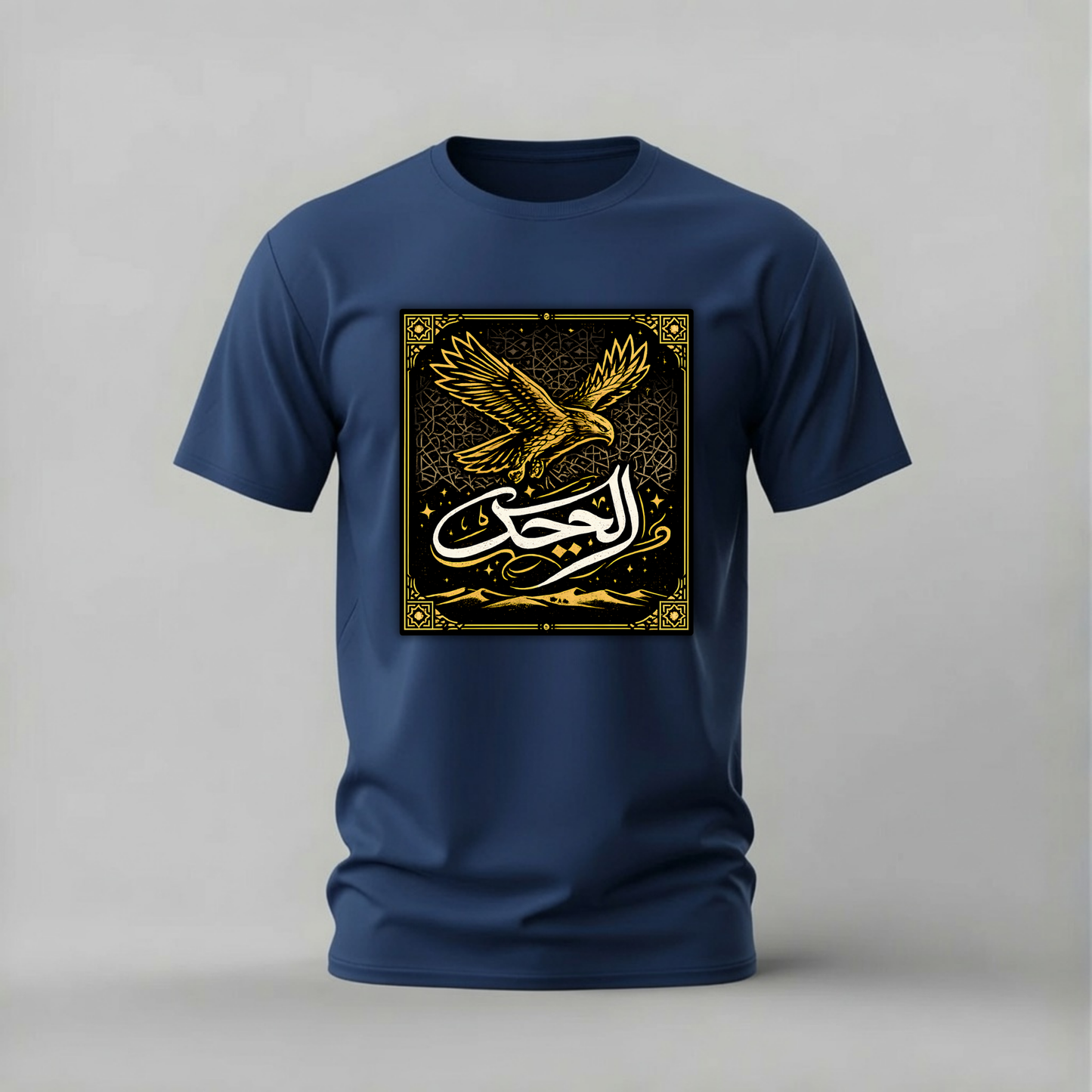 GOLDEN EAGLE Arabic Calligraphy Graphic T-Shirt