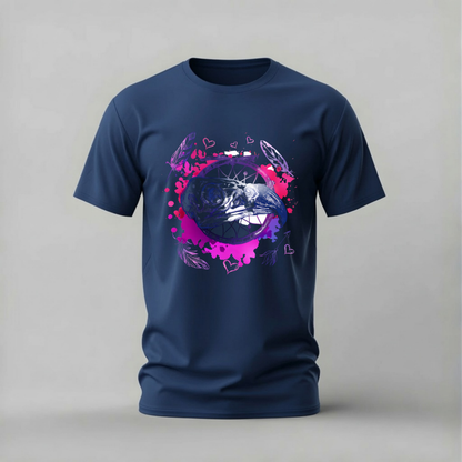 BIRD SKULL Dreamcatcher Graphic T-Shirt