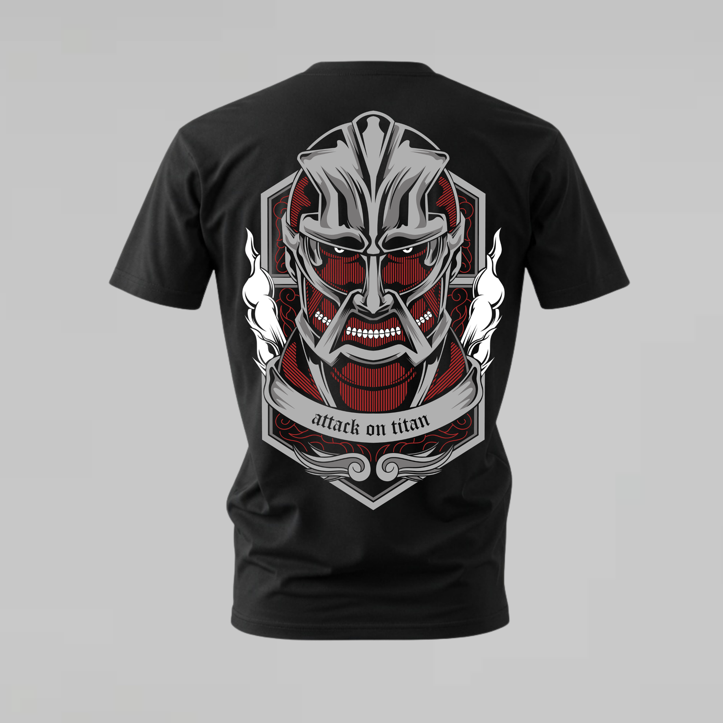 ATTACK ON TITAN Armored Face Graphic T-Shirt