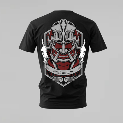ATTACK ON TITAN Armored Face Graphic T-Shirt