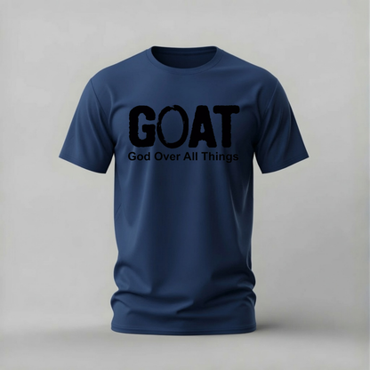 GOAT God Over All Things Graphic T-Shirt