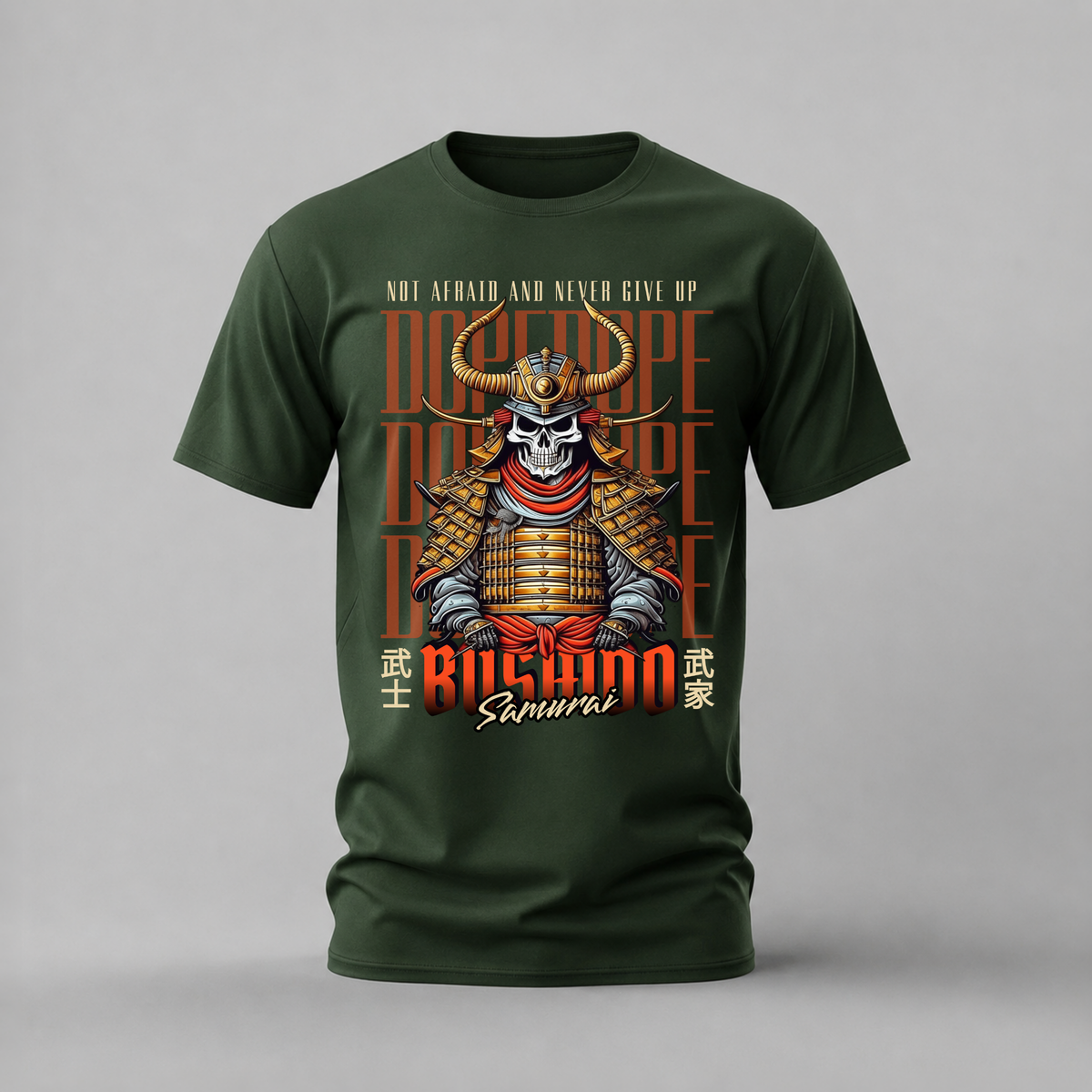 BUSHIDO DOPE SAMURAI Graphic T-Shirt