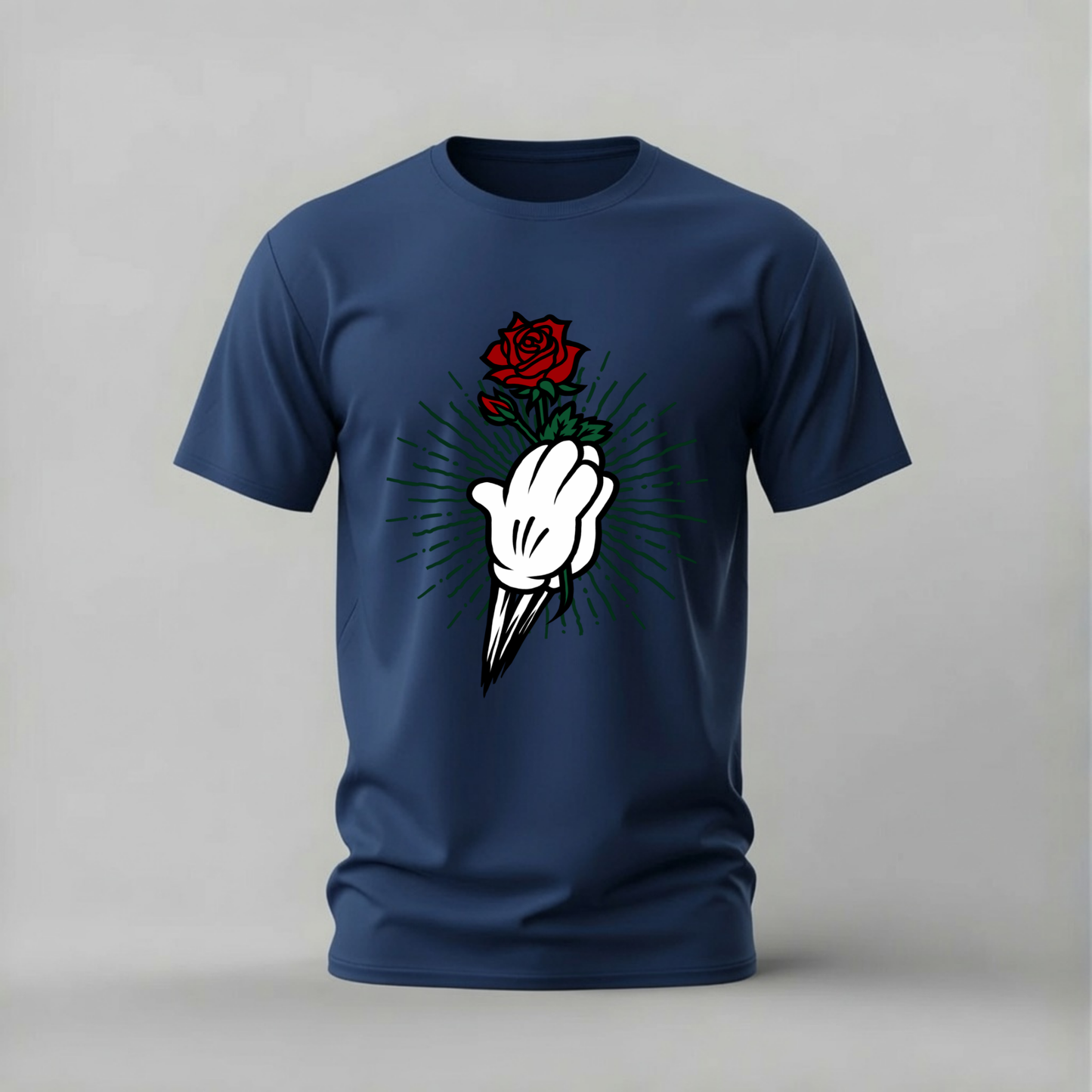 MICKEY MOUSE Rose Fist Graphic T-Shirt