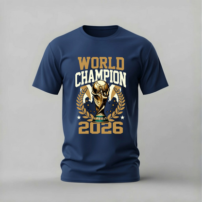 WORLD CHAMPION 2026 Trophy Graphic T-Shirt