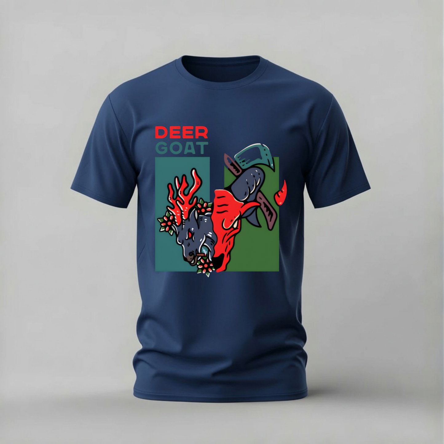 DEER GOAT Graphic T-Shirt