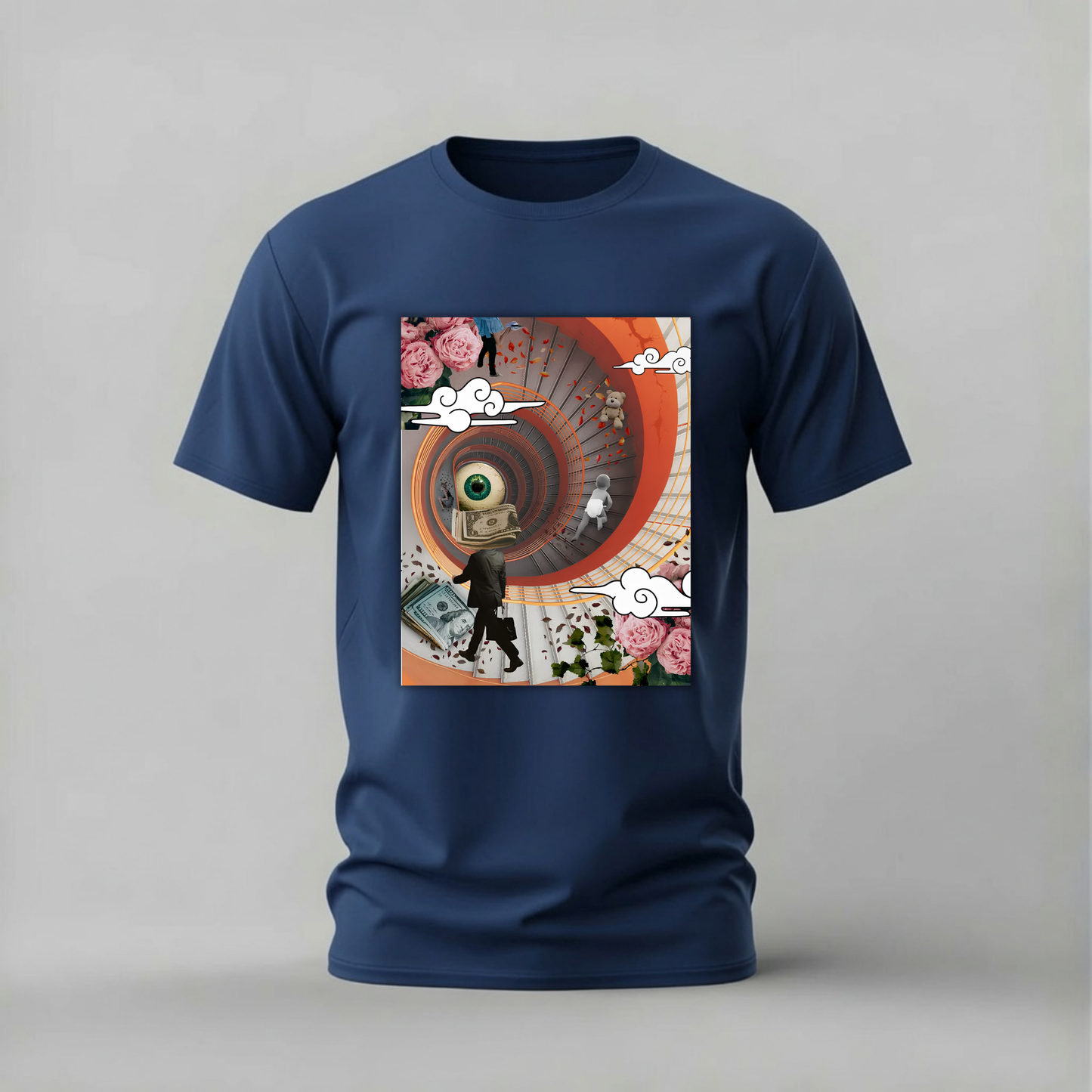 SPIRAL STAIRCASE Surreal Graphic T-Shirt