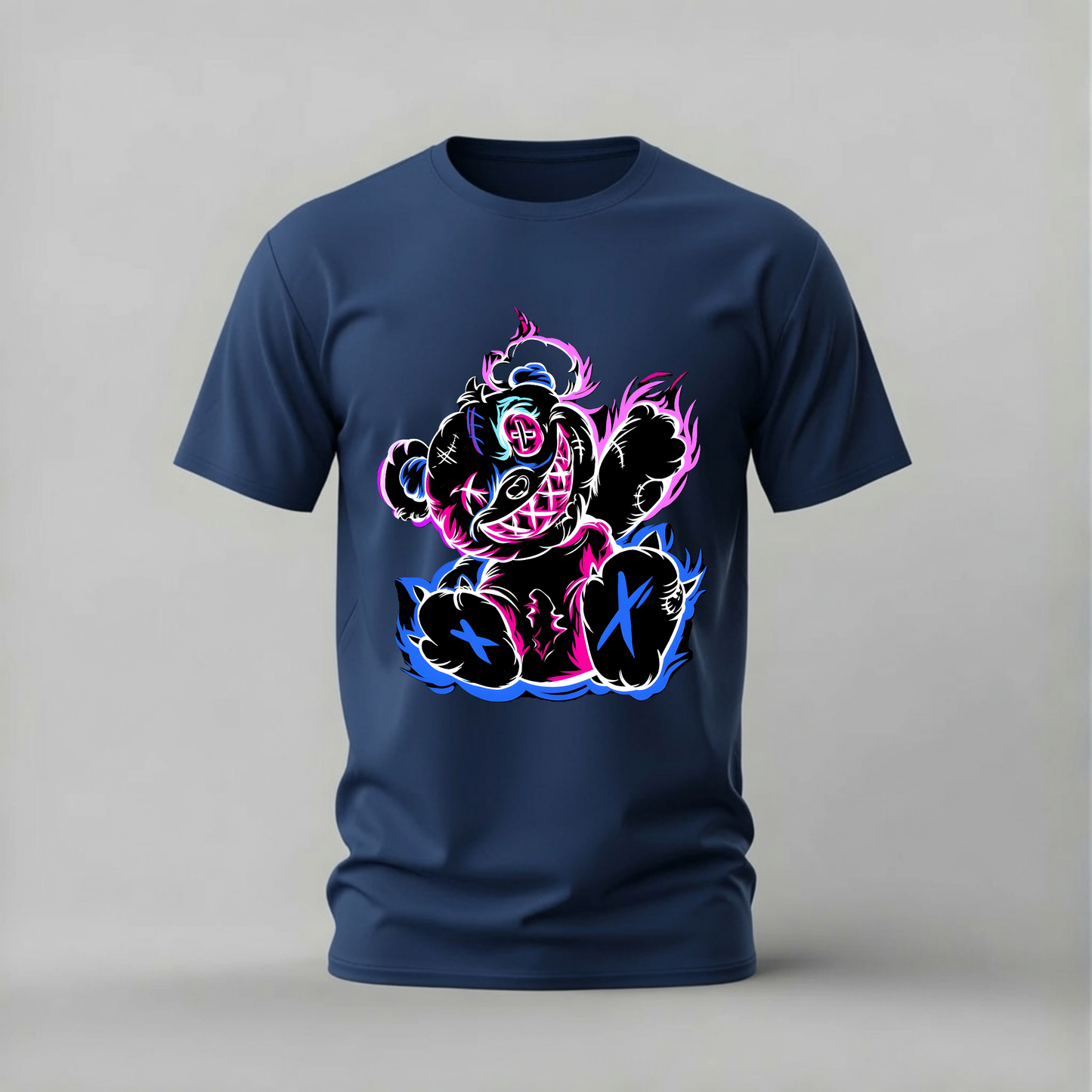 NEON TEDDY BEAR Graphic T-Shirt