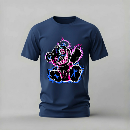 NEON TEDDY BEAR Graphic T-Shirt
