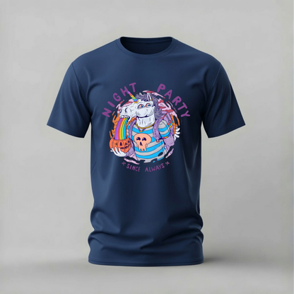 NIGHT PARTY Unicorn Graphic T-Shirt