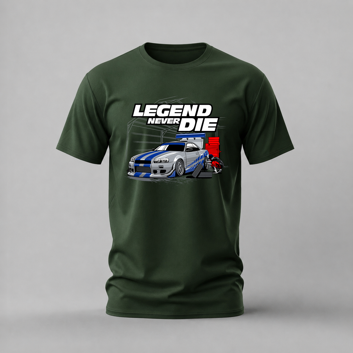 LEGEND NEVER DIE Graphic T-Shirt