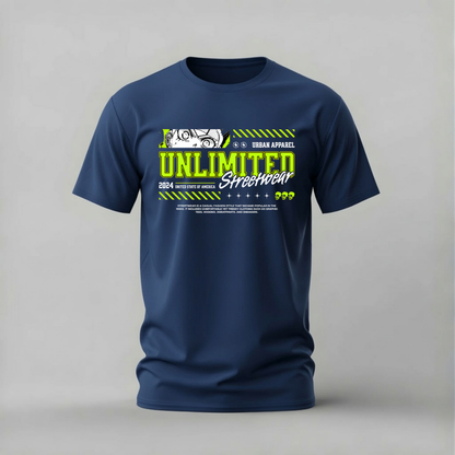 UNLIMITED Streetwear Anime Graphic T-Shirt