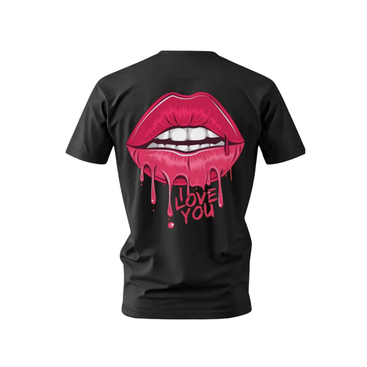 Dripping Lips I Love You Pop Art T-Shirt