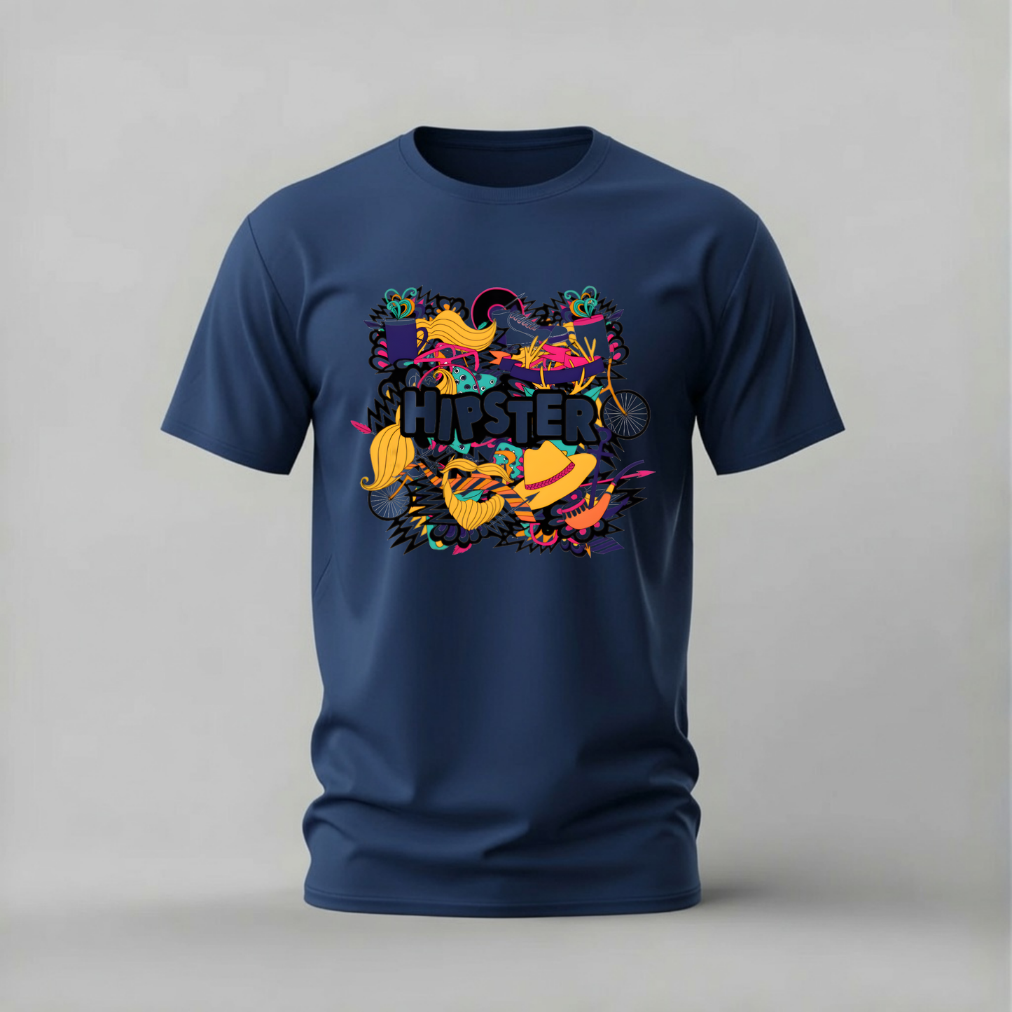 HIPSTER Collage Graphic T-Shirt
