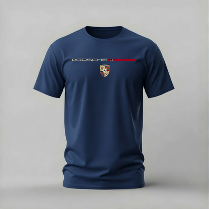 PORSCHE Crest & Logo Graphic T-Shirt