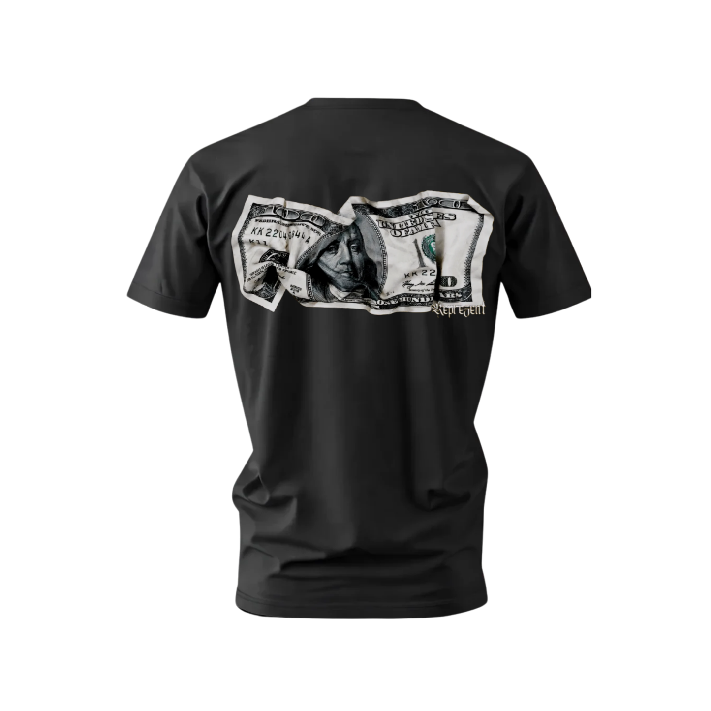 Crumpled Benjamin Represent T-Shirt